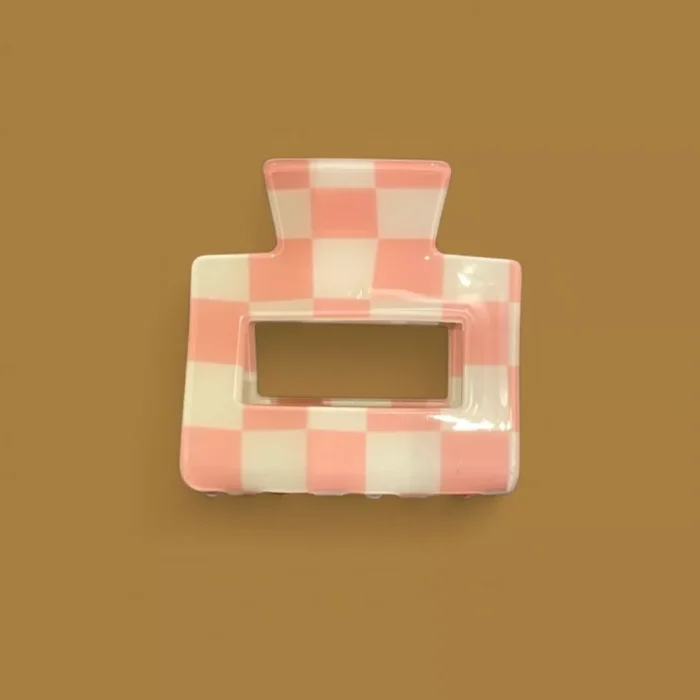 Mini Pince Damier Rose
