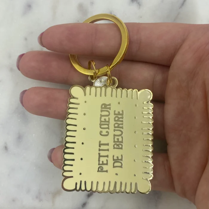 Porte-clés Biscuit Petit coeur de beurre - Les Imprimeuses