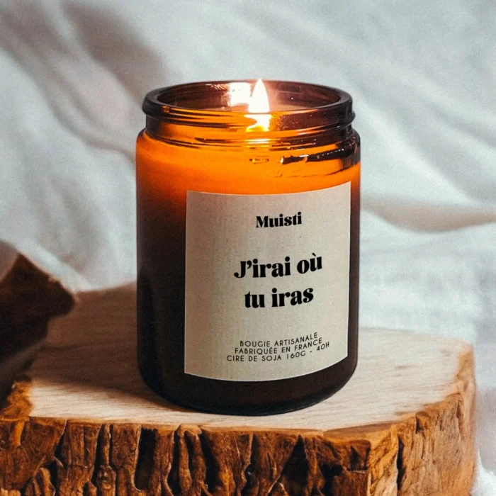 Bougie parfumée J'irai où tu iras - Muisti