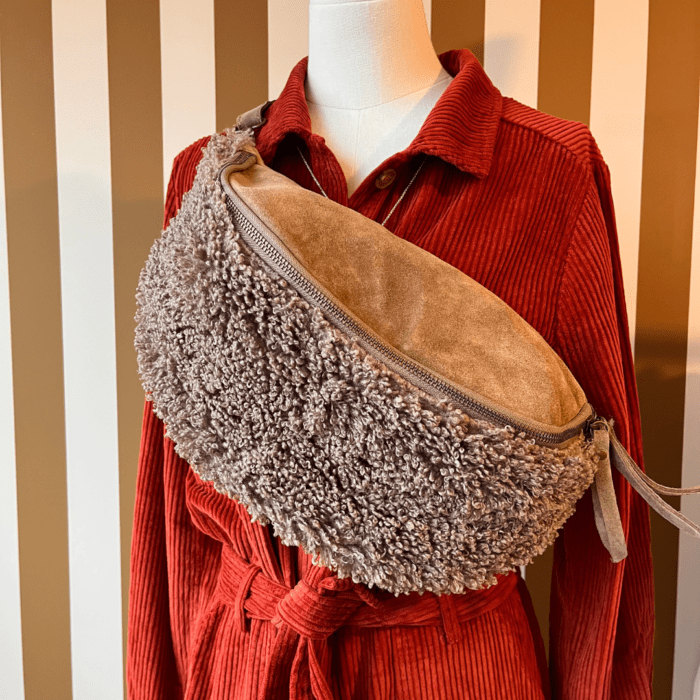 sac banane moumoute marron