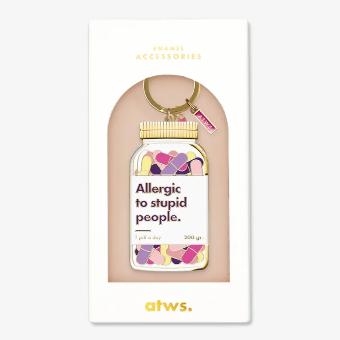 Porte-clé Allergic to stupid people - ATWS