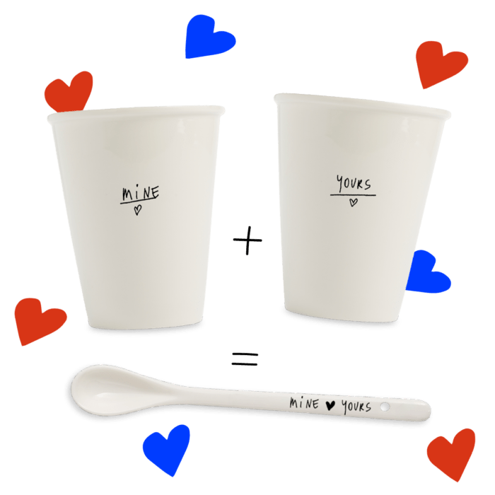 coffret tasses "Mine & Yours"
