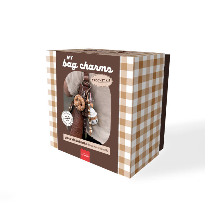 Kit DIY Crochet pourdébutant Bag CharmsCoffee time - La petite épicerie