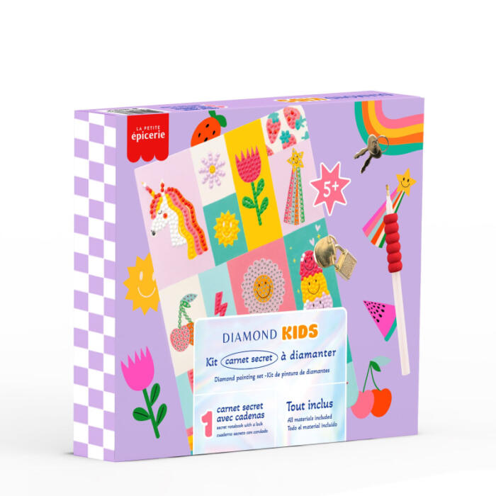 Kit créatif Diamond Painting Kids Carnet secret - La petite épicerie