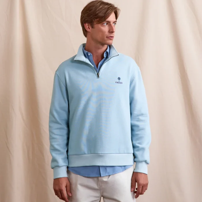 Sweat zip Amboise Knit - FAGUO